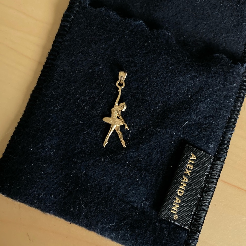 10K Gold Ballerina Pendant